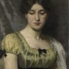  LaquePrint op hout – Portret van een vrouw – Marie Wandscheer – 19,5 x 30 cm – bestelnummer: LP028