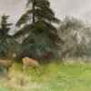  LaquePrint op hout – Reeën in zomer groen – Bruno Liljefors – 30 x 19,5 cm – bestelnummer: LP227