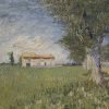  LaquePrint op hout – Boerderij_in_een_korenveld – Vincent van Gogh – 24x 19,5 cm – bestelnummer: LP274